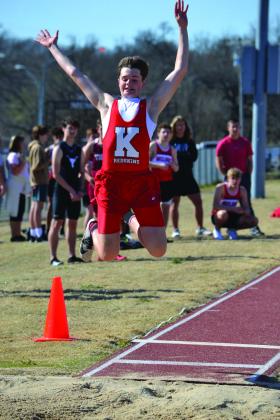 Kingston and Madill both competed in the track meet on March 25, 2022. Summer Bryant • The Madill Record
