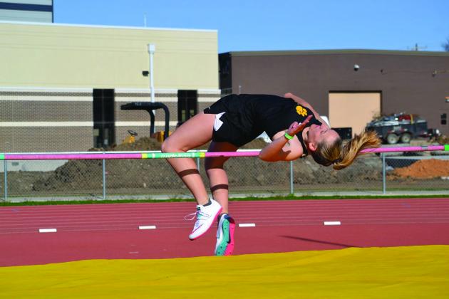 Kingston and Madill both competed in the track meet on March 25, 2022. Summer Bryant • The Madill Record
