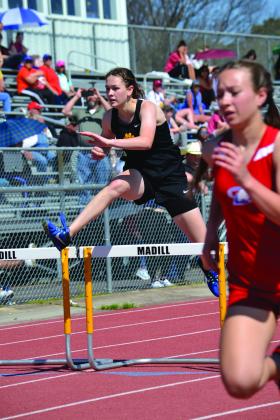 Kingston and Madill both competed in the track meet on March 25, 2022. Summer Bryant • The Madill Record