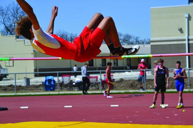 Kingston and Madill both competed in the track meet on March 25, 2022. Summer Bryant • The Madill Record