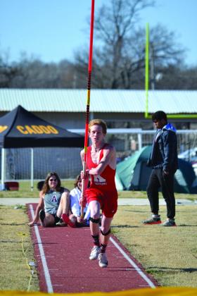 Kingston and Madill both competed in the track meet on March 25, 2022. Summer Bryant • The Madill Record