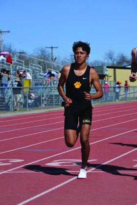 Kingston and Madill both competed in the track meet on March 25, 2022. Summer Bryant • The Madill Record