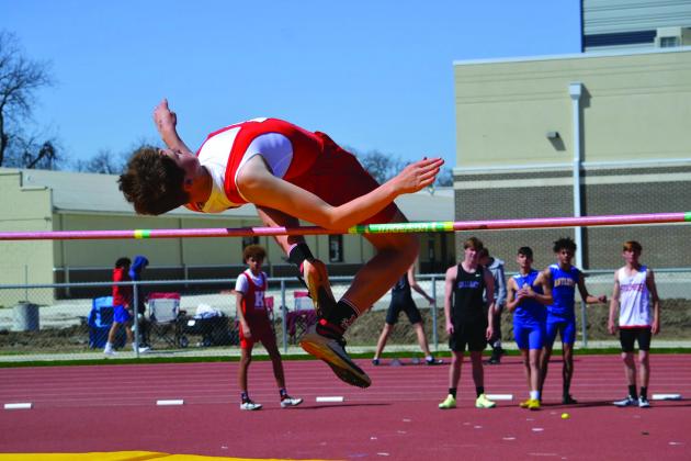 Kingston and Madill both competed in the track meet on March 25, 2022. Summer Bryant • The Madill Record
