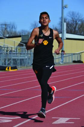 Kingston and Madill both competed in the track meet on March 25, 2022. Summer Bryant • The Madill Record
