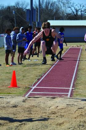 Kingston and Madill both competed in the track meet on March 25, 2022. Summer Bryant • The Madill Record