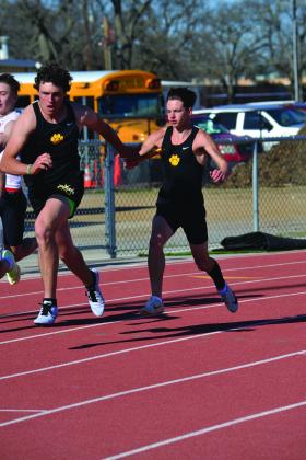 Kingston and Madill both competed in the track meet on March 25, 2022. Summer Bryant • The Madill Record