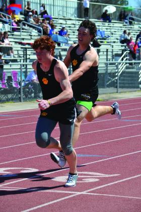 Kingston and Madill both competed in the track meet on March 25, 2022. Summer Bryant • The Madill Record