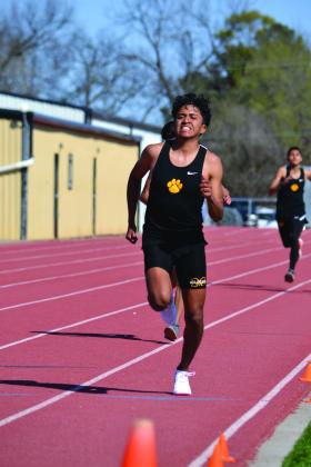 Kingston and Madill both competed in the track meet on March 25, 2022. Summer Bryant • The Madill Record