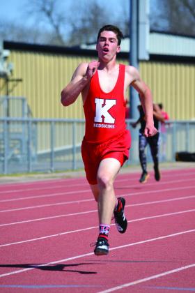 Kingston and Madill both competed in the track meet on March 25, 2022. Summer Bryant • The Madill Record