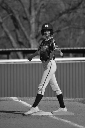 The Madill Softball Team played Thackerville on March 27, 2022. Unfortunately, the girls lost 14 to 2. Summer Bryant • The Madill Record