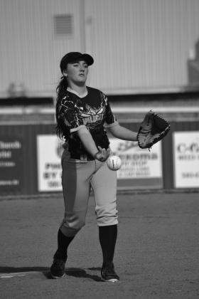 The Madill Softball Team played Thackerville on March 27, 2022. Unfortunately, the girls lost 14 to 2. Summer Bryant • The Madill Record