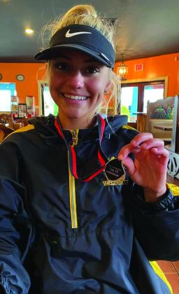 Madill girls golfer Kellanie Lowe placed in the top 10 on March 22, 2022 at the Tishomingo Tournament. Jennifer Rushing