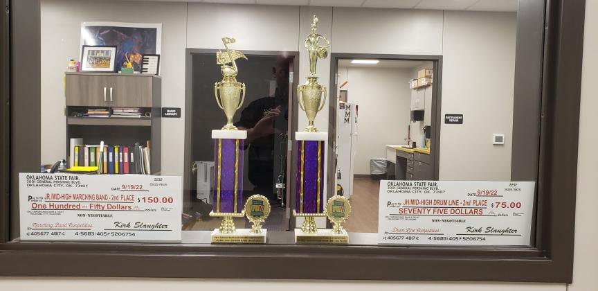 Madill Middle School band takes second place