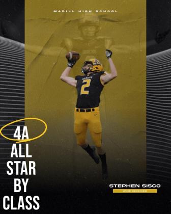 (Courtesy Photo)  Stephen Sisco was selected to the Oklahoma Coaches Association All Star by Class 4A East.
