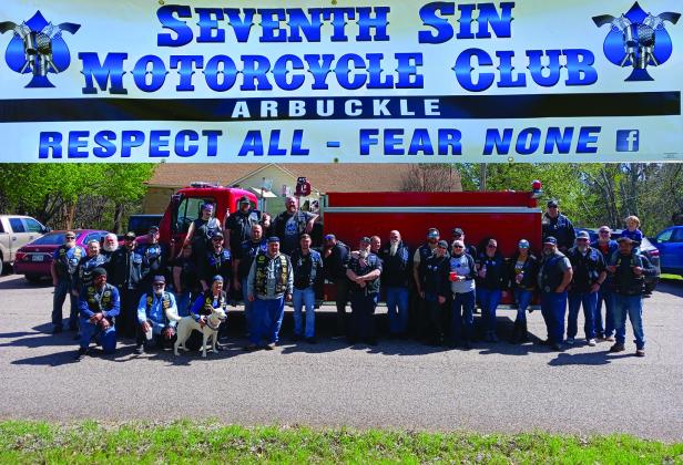 The Seventh Sin MC raised $2,100 for the Tri-City Volunteer Fire Dept. (Courtesy photo)