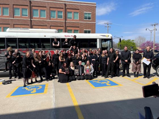 The KHS Wind Ensemble came home from OSSAA State Concert Band and Sight Reading Contest with SUPERIOR ratings on stage and in sight reading. (Courtesy photo)