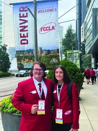 Kooper Walker and Avery Ludrick represented Kingston Schools at the FCCLA National Leadership Conference. (Courtesy photo)