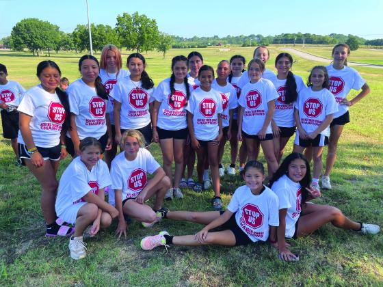 The Kingston junior high girls xc also took first place. (Courtesy photo)