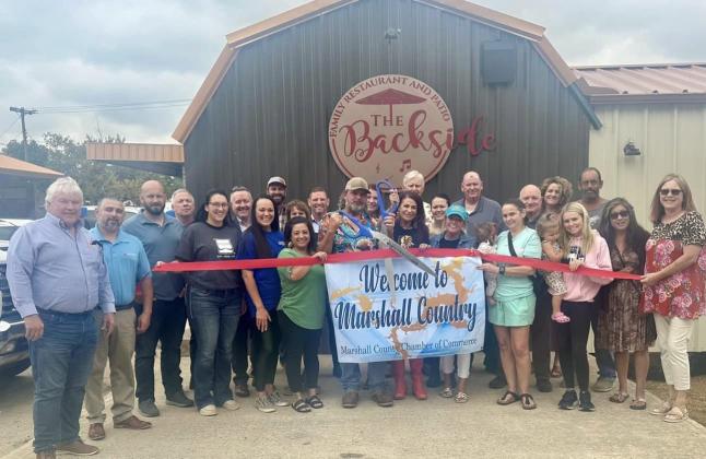 The Marshall County Chamber of Commerce held a ribbong cutting to welcome The Back Side on September 15.
