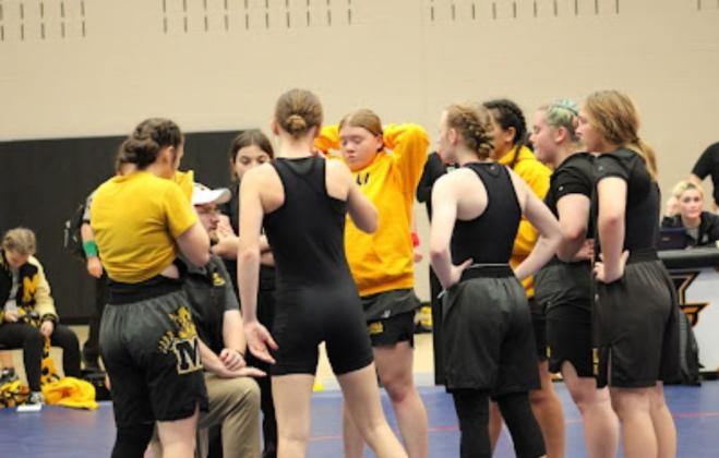 The Madill High School girls wrestling team had their first dual on December 8. (Courtesy photo)