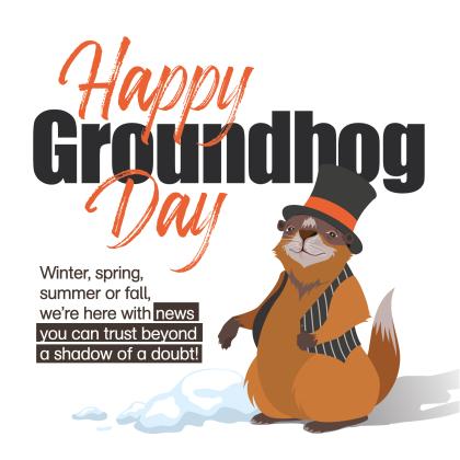 Punxsutawney Phil did not see his shadow on Feb. 2 which means an early spring. (Courtesy photo)