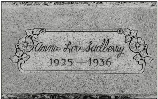 Anna Lou's headstone. (Brent Smith)