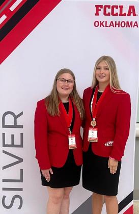 Jamie Sinclair and Ella Weaver were the State Runners Up in Chapter Service Project, Level 2. (Courtesy photo)