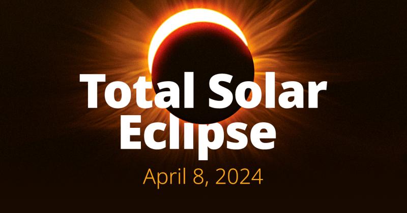 The Solar Eclipse is expected to appear at 1:40 pm on Monday, April 8. (Courtesy photo)