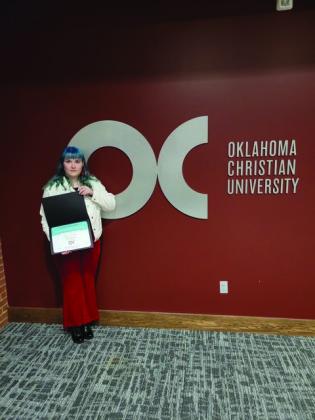 Epic Charter School senior and Madill resident, Shelby Pearce, was awarded Oklahoma Christian University's Dean's Merit Scholarship. (Courtesy photo)
