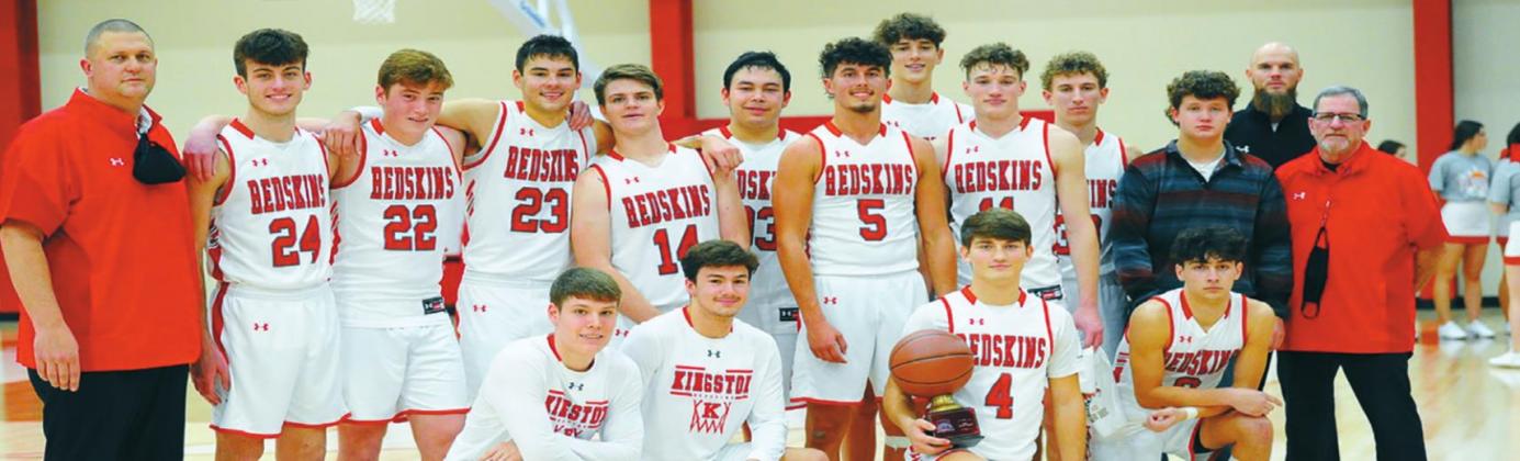 The Kingston Redskins placed third in the New Year’s Classic Tournament. Crockett Uber