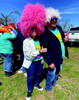 Guests having fun at the Burning of the Socks event.