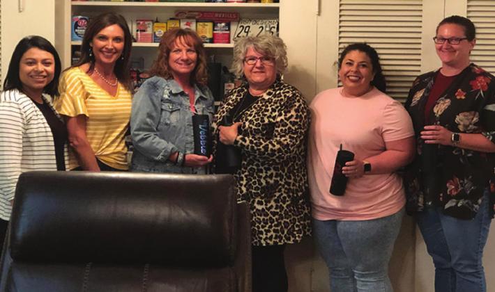 The Madill Daughters 2022-2023 offi cers were installed by Past President Maria Contreras. Officers are President Heidi Shaw, Vice-President Debbie Allen, Treasurer Sandra Sweeney, Secretary Olivia Abrahamson, Corresponding Secretary Kenda Johnson Courtesy photo
