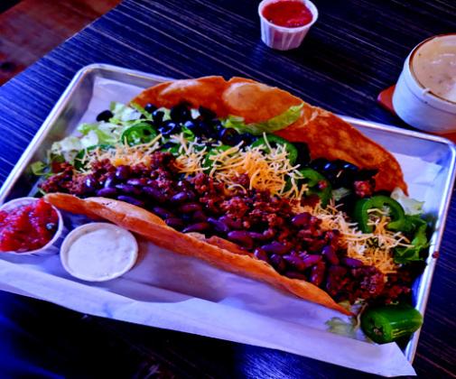 TheTrashTalkin'Taco Salad could very well be a meal for two. Jedi Chef Stryker