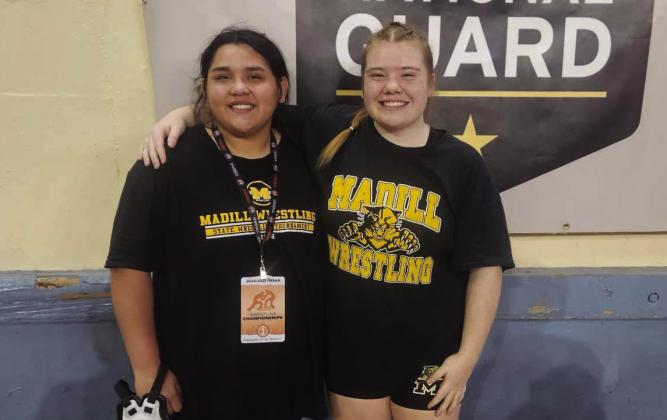 Anglena Mendiola placed 3rd at state and Madelyn Ritchie placed 4th. Courtesy photo