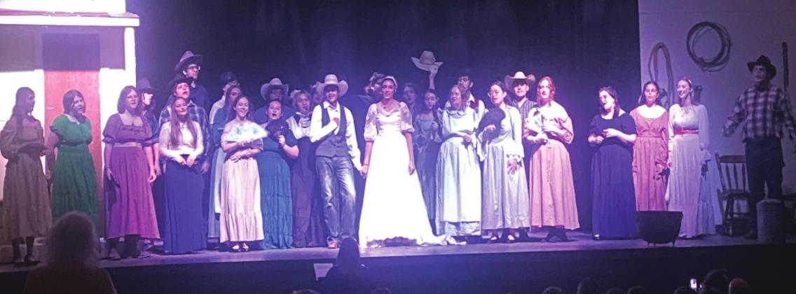The "Oklahoma!" cast bidding farewell to the audience. Gary Jackson
