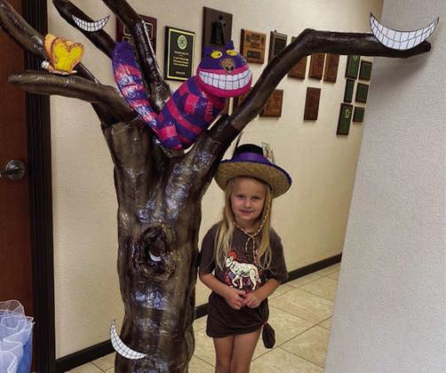 Future Madill Club President, four-year-old, Julia Rosenfeld.