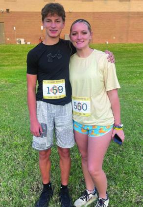 Korlee Cunningham-Martin and Kam Martin both ran in the 15th Annual Ok Fallen Heroes Run of Remembrance to honor 2nd Lietunant Joe Cunningham. Korless was awarded a $3000 scholarship. Courtesy photo