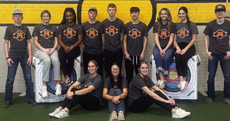 The Madill High School Archery team attended the state meet virtually on February 13 due to bad weather in OKC. Courtesy photos