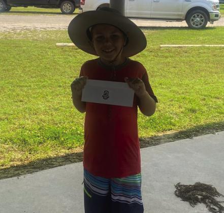 Hudson Buchanan was a $20 chamber bucks winner at the regatta. Tom Stewart
