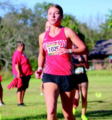 The Lady Redskins XC team took 4th in the meet. Summer Bryant