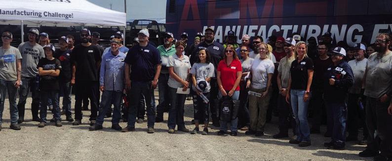 AEM stopped in Kingston to celebrate CM Truck Beds and its workers. Andrea Dunlap • The Madill Record