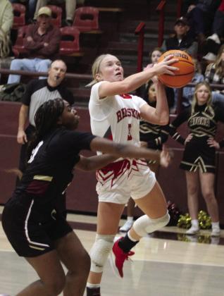 Kate Ratzlaff readies for a layup. Kevin Farr