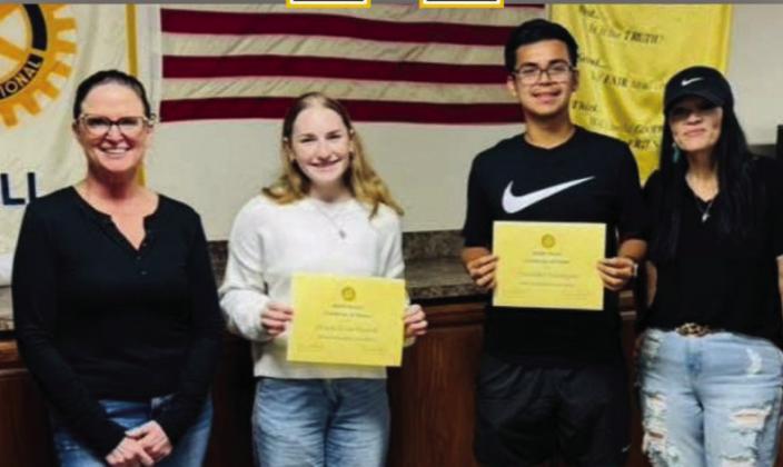 The Madill High SchoolApril students of the month are Madeline Read and Osvaldo Salazar. Courtesy photo