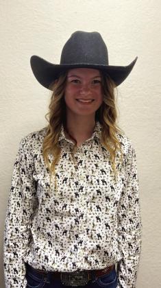 Braxtin Karpis is the daughter of Kole Karpis and Alaina McClendon, Kierra Kreger and Ace Bevill. Her grandparents are Darlene KarpisandBennyandLisaMcClendon.Sheis the big sister of Ridge, Krece, Cedar, Braven, Nikolai and Jagger. She is from Tishomingo is a junior at Tishomingo High School. Her hobbies are riding horses, reading books and listening to music. She wants to be an equine vet when she grows up.