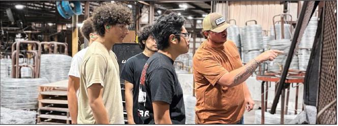 Oklahoma Steel &amp;amp; Wire hosted some students from Madill High School. Students were able to see how OKBrand makes their products. Courtesy photos