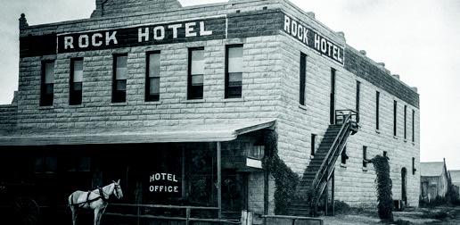 The Rock Hotel before it burned down. Courtesy photo