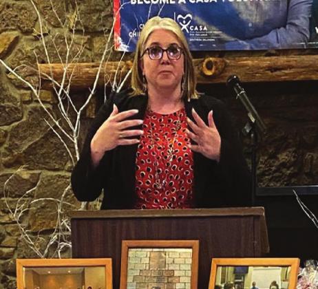 Assistant District Attorney Melissa Hadke was a guiest speaker at the CASA 30th anniversary and volunteer dinner on September 30, 2021 Staci Stewart