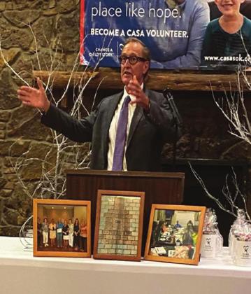Judge Dennis Morris spoke at the CASA 30th anniversary and volunteer dinner on September 30, 2021 Staci Stewart