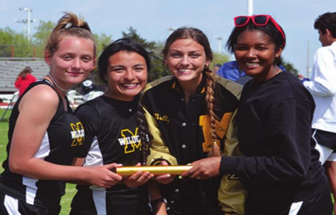 Korlee Cunningham-Martins, Esmarelda Flores, Molly Fulgham and Joslyn Stumblingbear