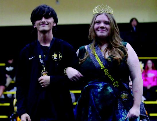 MHS Wrestling Homecoming King and Queen Braxton Gimenez and Madelyn Ritchie. Courtesy photo